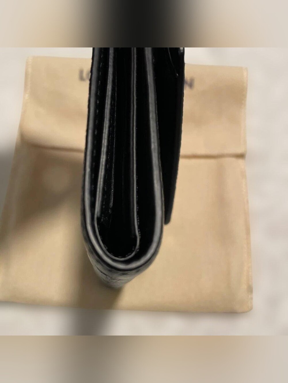 Louis Vuitton Black and Pink Monogram Envelope Card Wallet - Picture 8 of 10